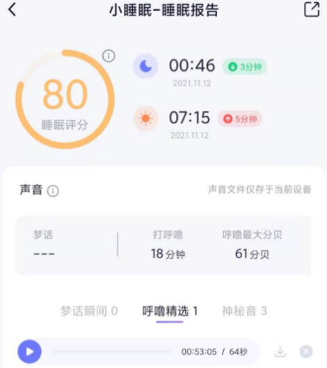 小睡眠app真的有用嗎 小睡眠的睡眠報(bào)告準(zhǔn)嗎