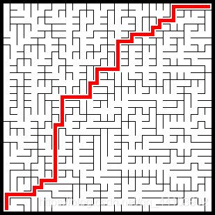 Python實(shí)現(xiàn)隨機(jī)生成迷宮并自動(dòng)尋路