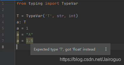 Python標(biāo)準(zhǔn)庫(kù)之typing的用法(類型標(biāo)注)