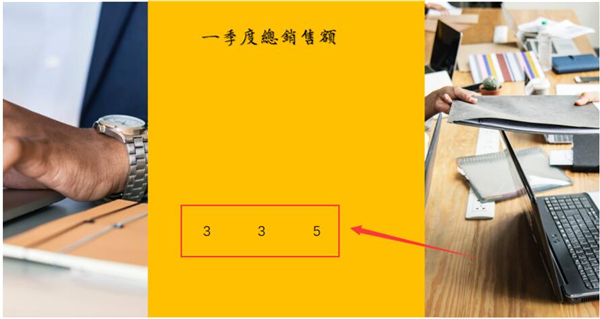 PPT如何制作數(shù)字滾動(dòng)效果