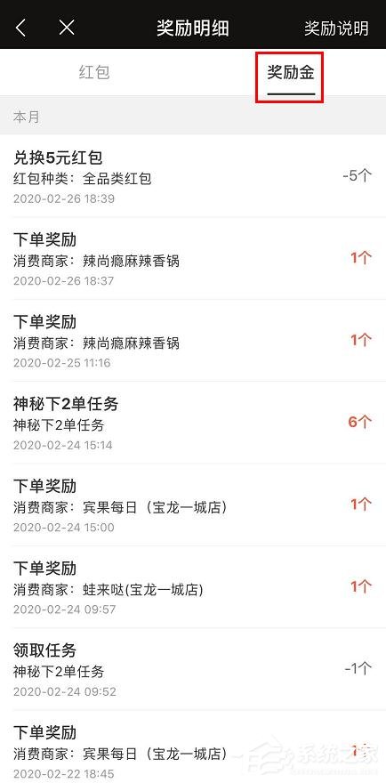 餓了么app怎么查看會(huì)員獎(jiǎng)勵(lì)金紅包兌換記錄?