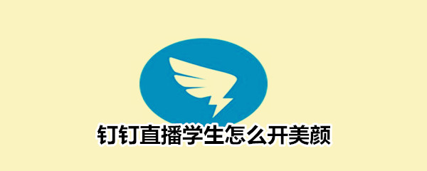 釘釘直播學(xué)生怎么開美顏