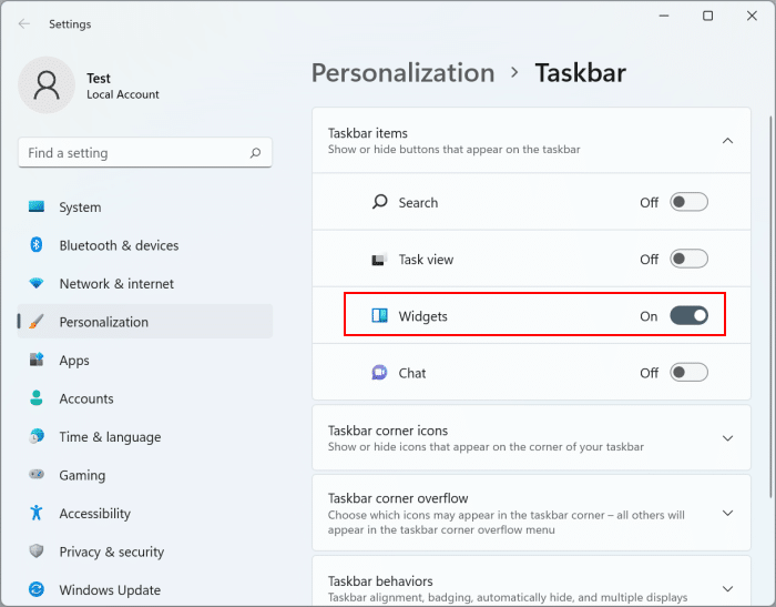 怎么將小部件圖標添加回Windows11任務欄？
