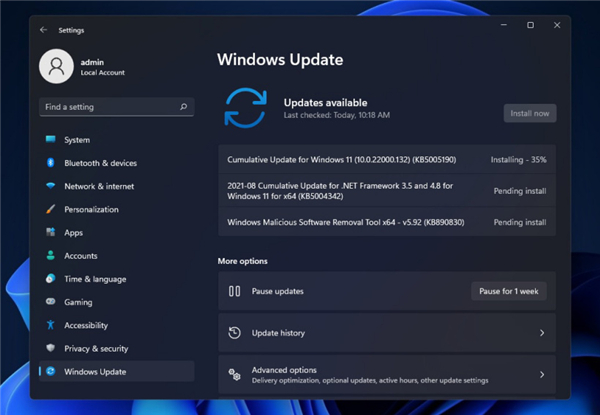Cumulative Update for Windows11(10.0.22000.132)(KB5005190)更新失敗怎么辦？