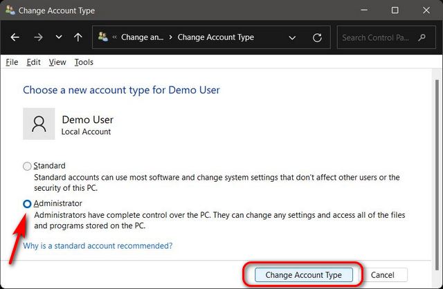 如何在Windows11專業(yè)版中更改管理員？