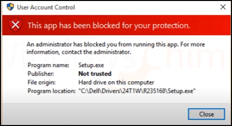 如何修復Windows10中的“此應用程序已被阻止以保護您”？