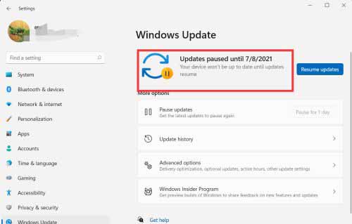 Win11怎么設置暫停更新？Win11暫停更新設置方法