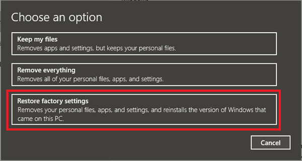 華碩Win10怎么強制恢復出廠設置？
