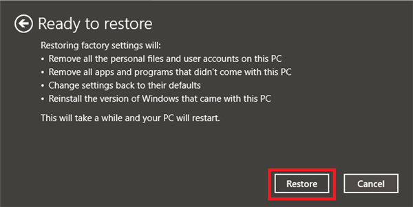 華碩Win10怎么強制恢復出廠設置？