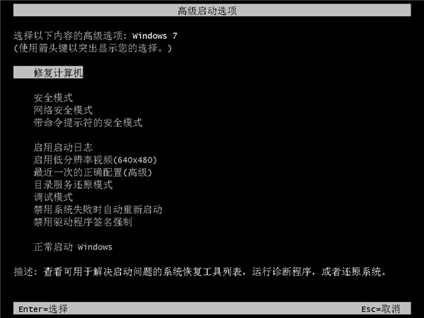Win7開(kāi)不了機(jī)按f8沒(méi)用怎么解決?