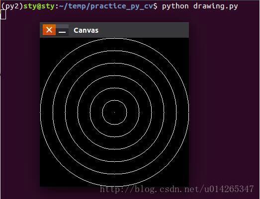 python進行OpenCV實戰之畫圖（直線、矩形、圓形）
