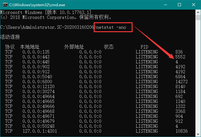 Win10 20H2系統(tǒng)如何使用cmd查看端口占用情況？