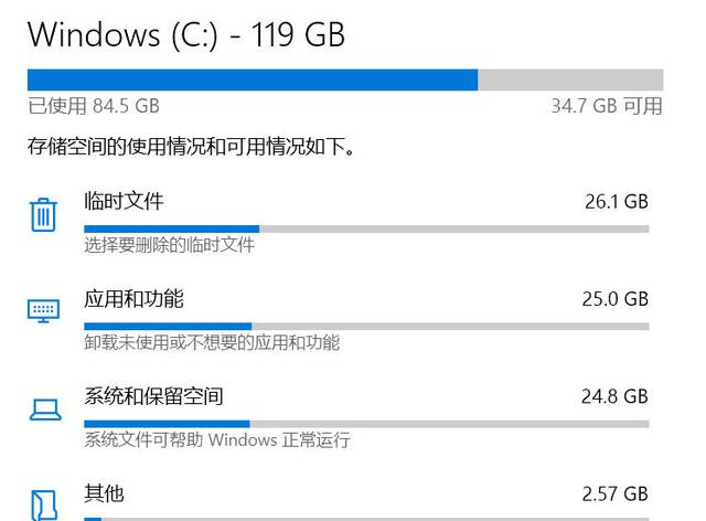 如何解決Win10 20H2占用C盤空間過大的問題?