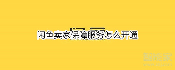 閑魚賣家保障服務(wù)怎么開(kāi)通