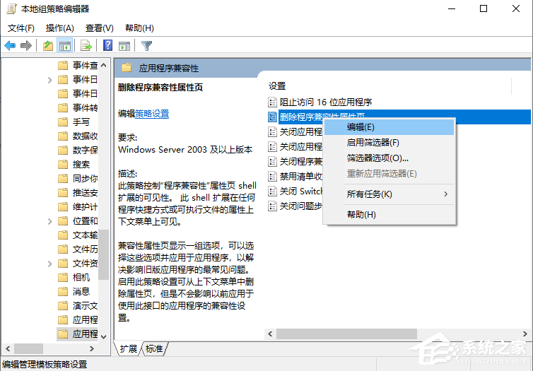 Win10專業版兼容性選項不見了要怎么解決？
