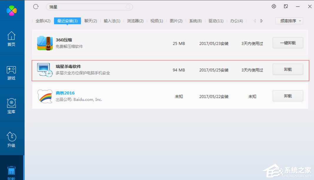Win8系統(tǒng)如何刪除瑞星殺毒軟件？Win8系統(tǒng)刪除瑞星殺毒軟件的方法