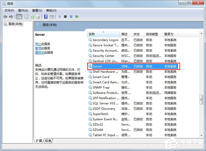 Win7系統提示“工作站服務沒有啟動”如何解決？