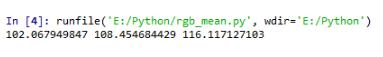 Python實現(xiàn)計算圖像RGB均值方式