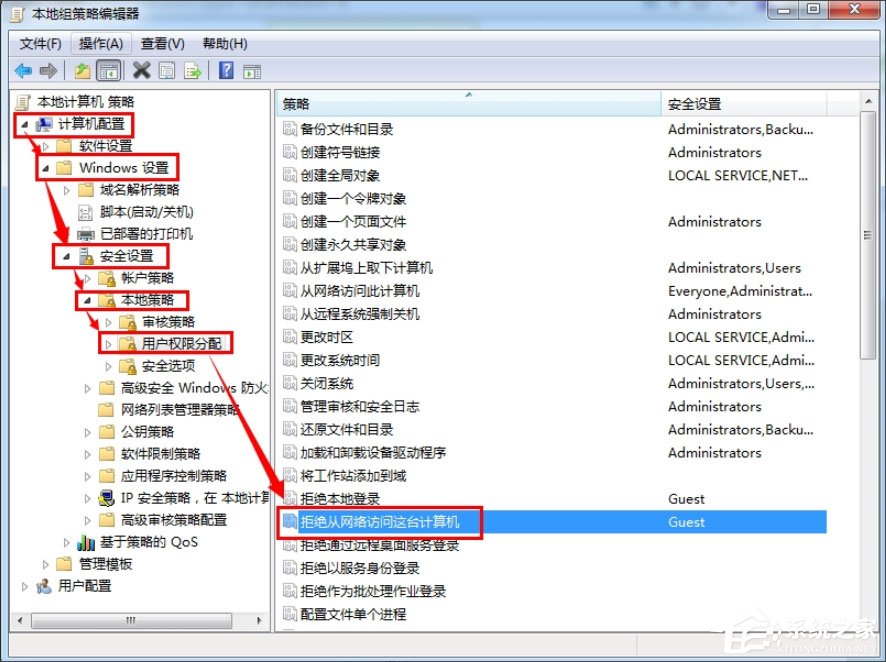Win7提示“無法訪問您可能沒有權(quán)限使用網(wǎng)絡(luò)資源”如何解決？