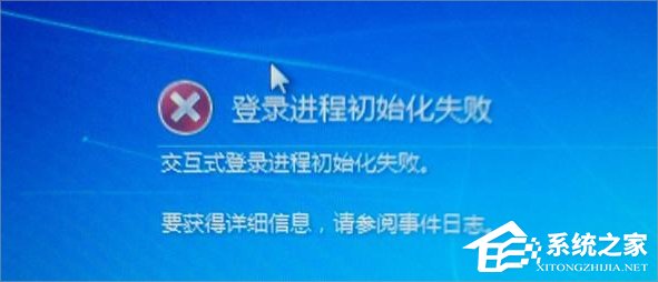Win7提示登陸進程初始化失敗怎么辦？