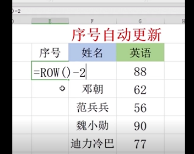 Excel設置序號自動更新流程分享