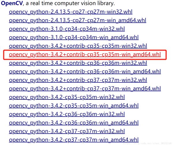win10下opencv-python特定版本手動安裝與pip自動安裝教程
