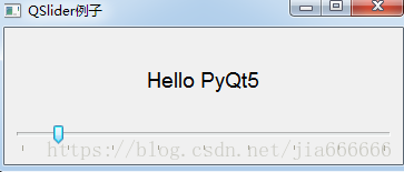 python GUI庫圖形界面開發(fā)之PyQt5滑塊條控件QSlider詳細使用方法與實例