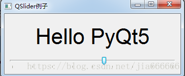 python GUI庫圖形界面開發(fā)之PyQt5滑塊條控件QSlider詳細使用方法與實例