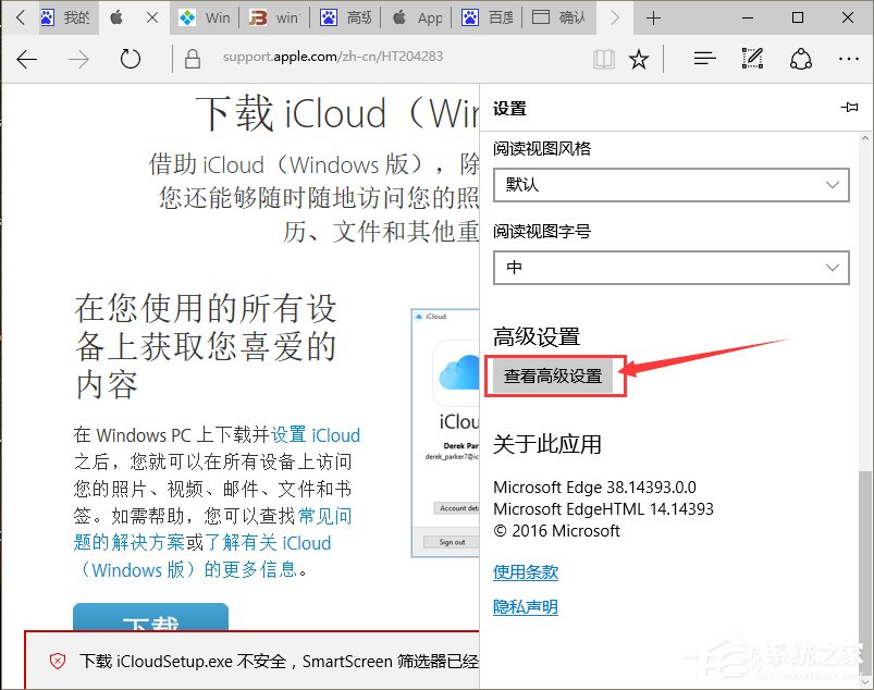 Win10系統(tǒng)提示“SmartScreen篩選器已經(jīng)阻止了下載”怎么辦？