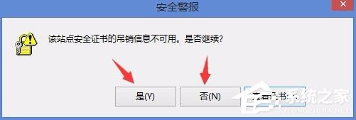 Win8電腦上總顯示該站點的安全證書吊銷信息不可用怎么解決？