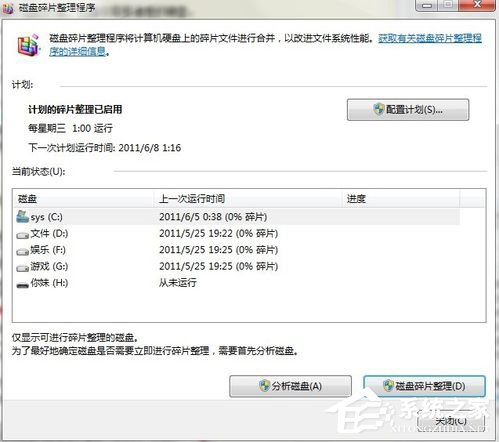 如何整理磁盤碎片讓Win7電腦運行更快？