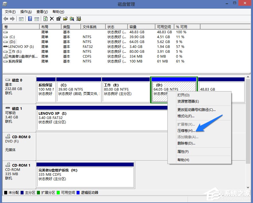 Win8系統怎么進行磁盤管理?