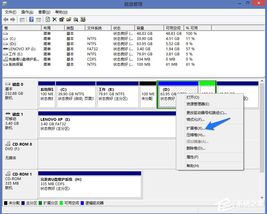 Win8系統怎么進行磁盤管理?