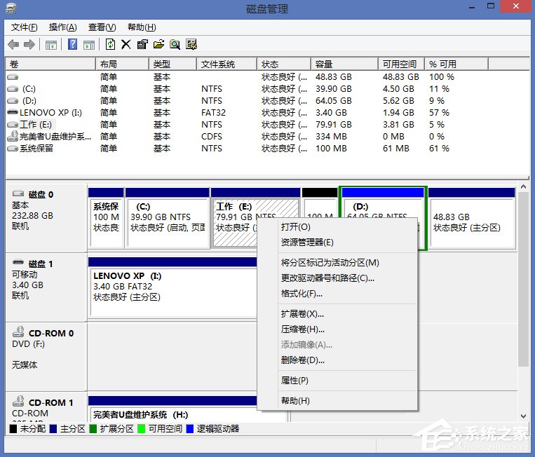 Win8系統怎么進行磁盤管理?