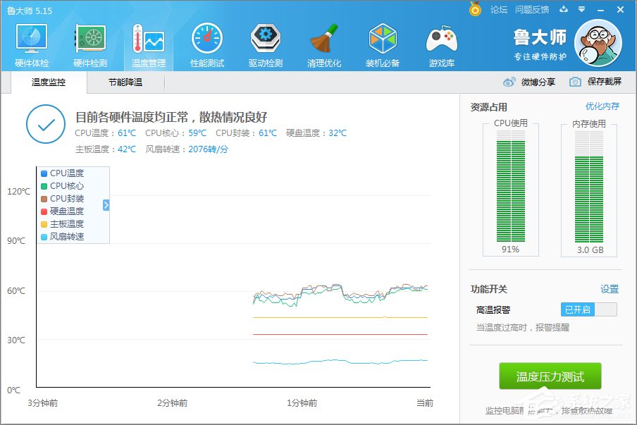 Win10系統(tǒng)怎么看cpu溫度？Win10系統(tǒng)查看cpu溫度的方法