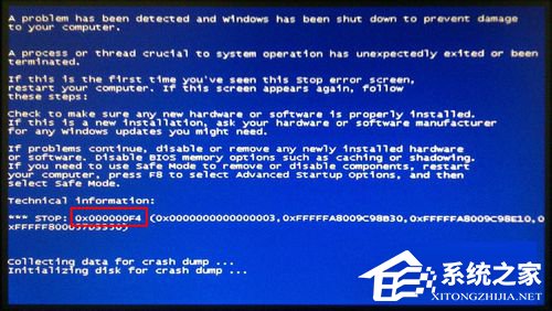 Win8電腦藍屏故障錯誤代碼0x000000f4怎么解決？