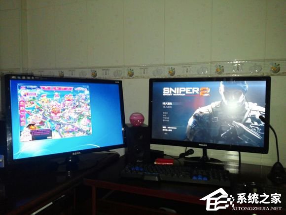 WinXP系統如何設置一臺電腦兩個顯示器?
