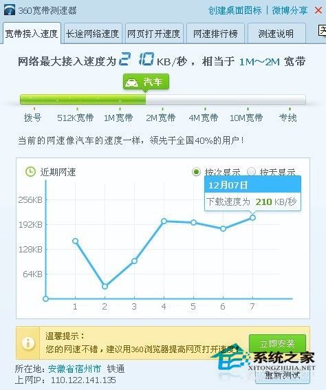 WinXP系統(tǒng)怎么查網(wǎng)速?查網(wǎng)速的方法