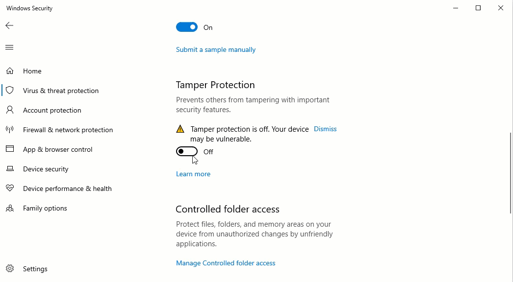 Win10電腦怎么開啟防止篡改功能？