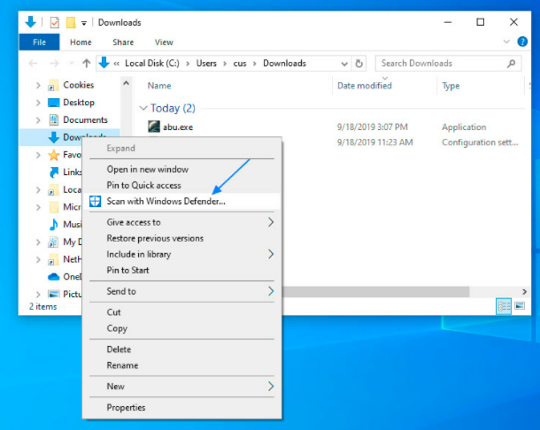 怎么用Windows Defender掃描文件夾中的惡意軟件?