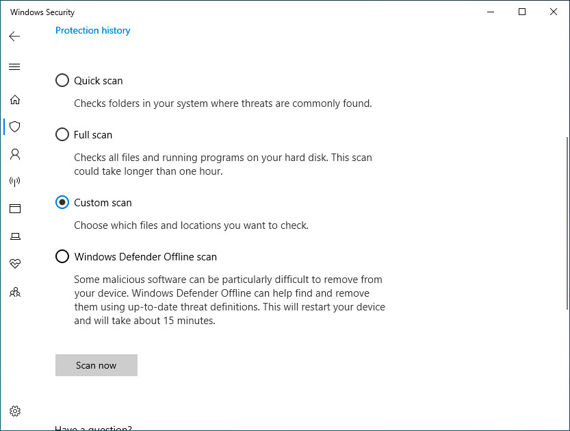 Win10怎么使用Windows Defender掃描文件夾中的惡意軟件?