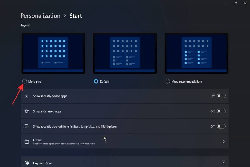 如何在Windows11開始菜單中固定更多應用？