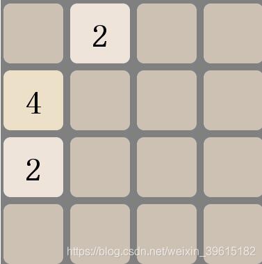 java實現(xiàn)2048小游戲