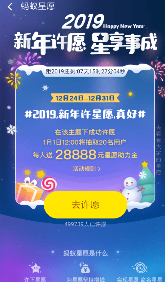 支付寶中領(lǐng)取螞蟻心愿新年紅包具體操作流程介紹