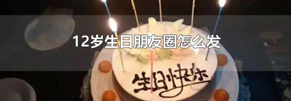 12歲生日朋友圈怎么發(fā)