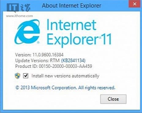 微軟為Win8.1版IE11發(fā)布修復(fù)補丁？
