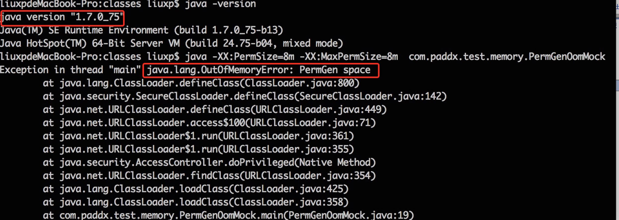 Java8內(nèi)存模型PermGen Metaspace實例解析
