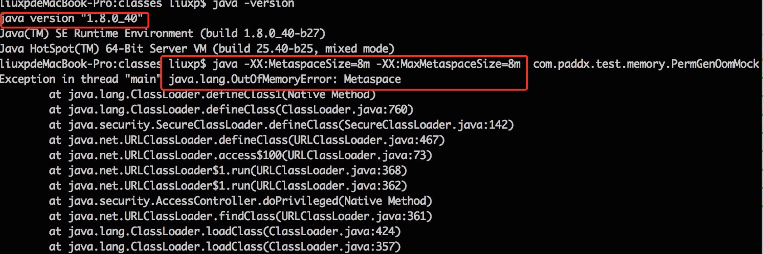 Java8內(nèi)存模型PermGen Metaspace實例解析