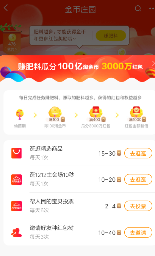 淘寶雙12金幣莊園瓜分紅包玩法是什么？金幣莊園瓜分紅包活動(dòng)攻略介紹！
