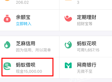 支付寶APP找到網(wǎng)商貸入口具體操作流程